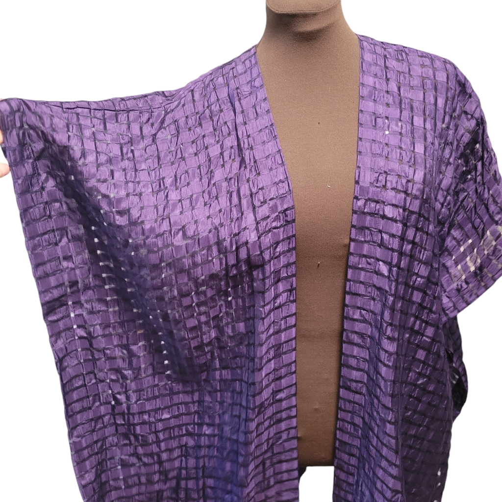 Eskandar 100 Pure Woven Pattern Silk Over Vest